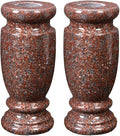 Granite Cemetery Vase for Grave Markers, Headstone Memorial Flower Holder