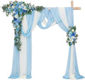 TINGE TIME Artificial Arch Flowers Kit Pack of 5, Wedding Decorations for Reception with Hanging Flowers, Wedding Arch Silk Floral Arrangements Ceremony Backdrop French Country Outdoor Party Decor