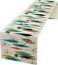 Mid Century Modern Black Cat Table Runner,Table Runners for Kitchen Dining Tables Decor Decoration for Kitchen Family Dinner Table Holiday Party Farmhouse 13 x 90 Inch