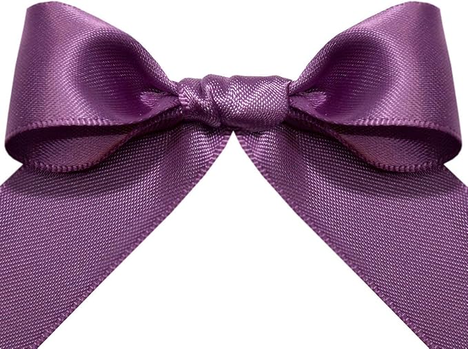 Morex Ribbon Double Face Satin Ribbon 7/8" X 50 YD Amethyst Ribbon for Gift Wrapping, Birthday Gift Cards, Satin Dress for Women, Silk Ribbons for Crafts, Wedding Gifts for Couple
