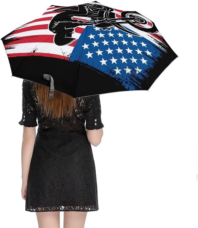 Fashion 3 Fold Sunny Rain Sunscreen Umbrella Portable Automatic Umbrella