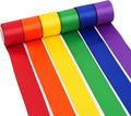 Rainbow Ribbon 1.5 Inch Double Face Satin Polyester 6 Rolls 30Yards Rainbow Colored Satin Ribbon for Wedding, Baby Shower, Birthday Party Decoration