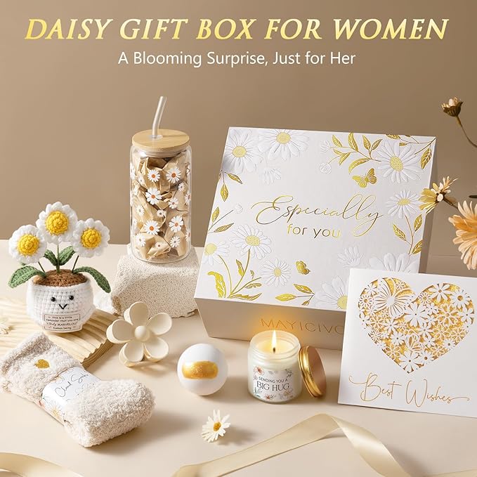 Birthday Gifts for Women Care Package Get Well Soon Gift Baskets, Unique Self Care Spa Gift Set for Women, Thinking of You Inspirational Christmas Gifts for Mom Her Best Friend Sister Teen Girls Wife