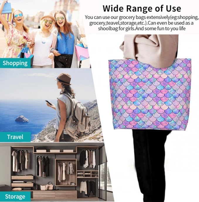 Shoulder Bag Large Reusable Eco-friendly Shopping Bags Portable Storage Handbag