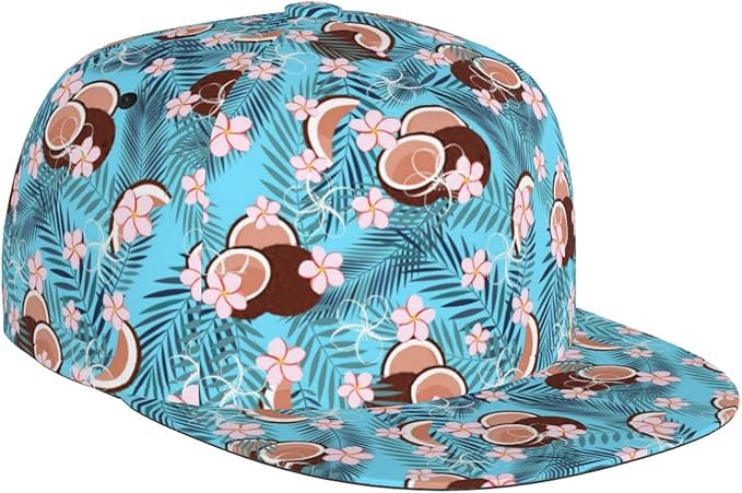 Floral Hawaiian Baseball Hat Adjustable Tropical Flower Snapback Hats Baseball Caps for Women Men