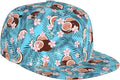 Floral Hawaiian Baseball Hat Adjustable Tropical Flower Snapback Hats Baseball Caps for Women Men