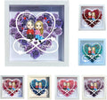 Personalized Mom Flower Shadow Box Custom Heart Shaped Rose Flower Shadow Box Frame Mother and Daughter A Bond That Can't Be Broken Mother's Day Portrait Shadowbox Memory Gifts for Mom from Daughter