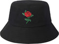 ZLYC Unisex Fashion Embroidered Bucket Hat Summer Fisherman Cap for Men Women