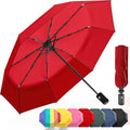 Rain-Mate Windproof Compact Umbrellas for Rain - Strong Reinforced Fiberglass Rib Design & Auto Open & Close - Portable Folding Travel Umbrella - Lightweight & Packable for Women & Men, Easy Collapse