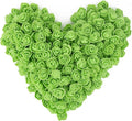 500pcs Artificial Rose Flower Heads, Green Mini Foam Rose Bulk Fake Flower for DIY Crafts Wedding Bouquets Baby Shower Centerpieces Floral Arrangements Tables Home Decorations(Fruit Green)