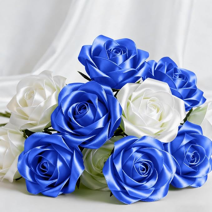 1-1/2" x 50 Yards Satin Ribbon - Roya Blue Silk Ribbon with Spool - Ideal for Gift Wrapping, Floral Bouquets, Crafts, Wedding Party Decorations, Christmas and Sewing Projects