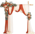 TINGE TIME Artificial Arch Flowers Kit Pack of 5, Fall Wedding Decorations for Reception with Hanging Flowers, Wedding Arch Silk Floral Arrangements Ceremony Backdrop Bridal Shower Outdoor Party Decor