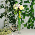 Efavormart 6pcs/Set 20" Tall Trumpet Heavy Duty Glass Centerpiece Vase for Wedding Party Banquet Events Centerpiece Decoration