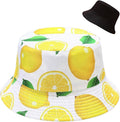 Malaxlx Unisex Bucket Hat Beach Sun Hat Aesthetic Fishing Hat for Men Women Teens, Reversible Double-Side-Wear
