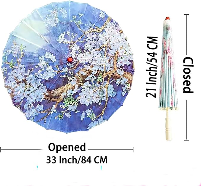 Chinese Japanese Handmade Parasol Umbrella,Asian Decoration DIY Art Dance Classical Umbrella for Wedding Parties Photography Costumes Cosplay
