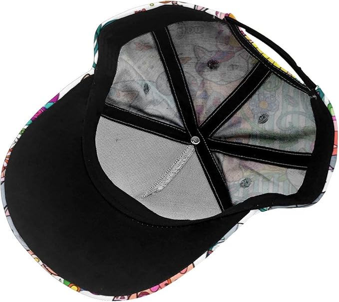 Pastel Cornflowers Floral Baseball Cap Dad Hats All-Over Print Fashion Accessory 100% Polyester Adjusts to Fit Most