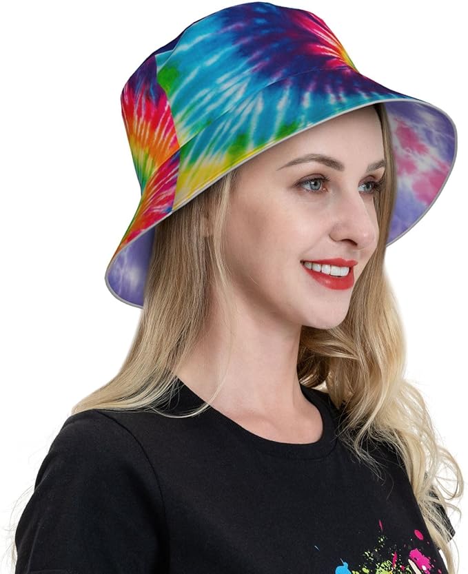 Bucket Hat Beach Summer Sun Hat Reversible Fisherman Hats Double Sided Wearing for Women Men Boys Girls