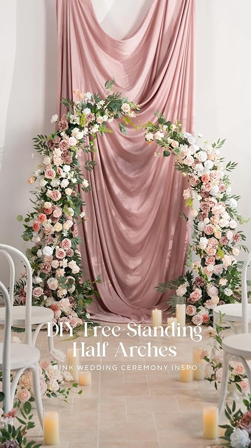 Ling's moment Artificial Flowers 25Pcs Shabby Blush Roses Decor w/Stems,3" Real Touch DIY Foam Floral for Wedding Bouquet/Centerpieces, Outdoors Party Backdrop, Room/Table, and Garden/Pot Decorations
