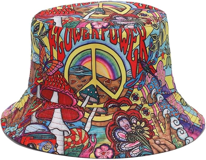 Quanhaigou Bucket Hat for Men Women,Packable Reversible Printed Sun Hats,Fisherman Outdoor Summer Travel Hiking Beach Caps