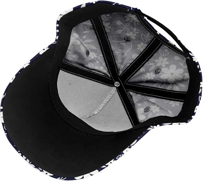Floral Baseball Cap for Women Fashionable Adjustable Dad Hat Low Profile Running Hat for Summer Sporting Working Hiking