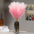 9 Stems Pink Pampas Grass - 38 Inch Large Fluffy Faux Pompous Grass Decor, Long Artificial Colored Pompas Floral for Vase Filler, Wedding Centerpieces and Home Decor (Pink)