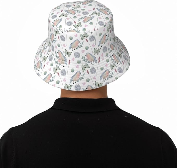 Cartoon Bucket Hat Summer Beach Travel Sun Hat Packable Fisherman Cap for Men Women