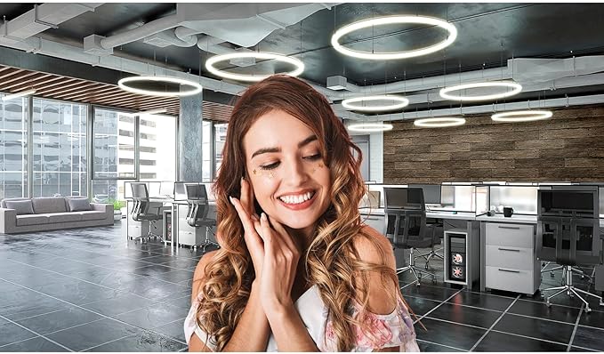 Modern Office Backdrop Video Conference Elegant Business Office Interior Brick Wall Virtual Photography Background Home Offices Live Video Zoom Calls Photoshoot Studio Background Props 20x10ft