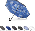 Totes Auto Reverse Close Windproof Stick Inbrella with Water Repellent Protection