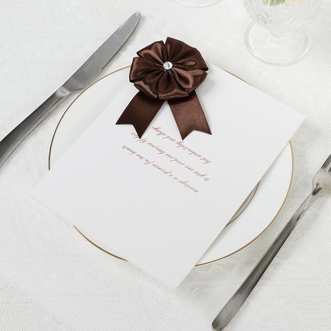 Brown Ribbon 1 Inch 60 Yards, Brown Satin Ribbon for Gift Wrapping, Flower Bouquet, Graduation Lei, Crafts, Baby Shower, Eternal Flower, Christmas and Wedding