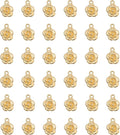 30 Pcs Rose Charms Vintage 1.6 X 1.2 X 0.4 CM Chic Flower Pendants for DIY Jewelry Making Kits Necklace Bracelets Earring Keychain Accessories