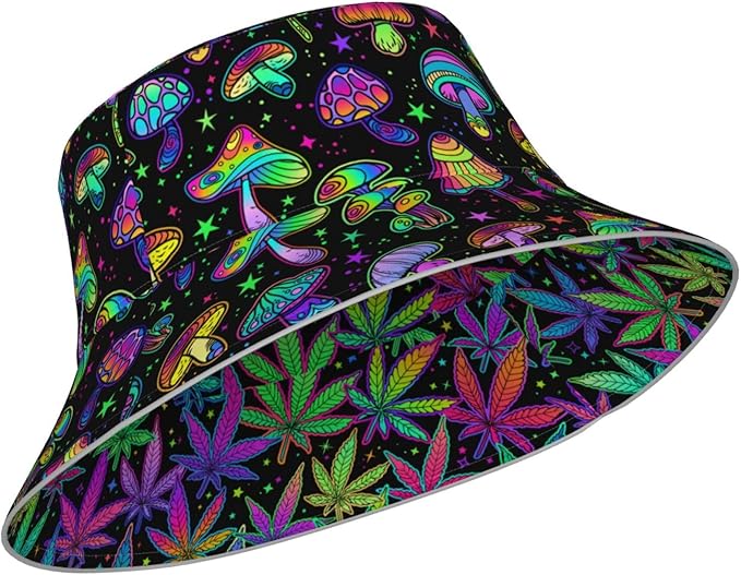Bucket Hat Beach Summer Sun Hat Reversible Fisherman Hats Double Sided Wearing for Women Men Boys Girls