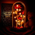 KETAR Rose in Glass Dome – LED Glass Rose Flower Lights, Romantic Flowers Roses for Home Decor, Christmas & Birthday Gifts for Women | Gifts for Mom, Grandma, & Girlfriend – Elegant Lighting Solution