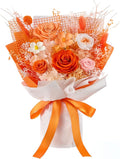 Eterfield Flowers for Delivery Prime, Forever Flowers Bouquet, Preserved Orange Roses Birthday Gifts for Her Women Wife Mom Grandma Graduation Valentine's Day Mother's Day