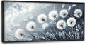 Rustic Dandelion Large Wall Art Framed Wall Decor for Living Room Farmhouse Floral Pictures Oversized Canvas Print Painting Modern Extra Large Framed Artwork for Bedroom Office 60"x30"