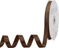 Brown Satin Ribbon, Double Faced 1/2 Inch X 50 Yards Brown Ribbon, Premium Satin Ribbon for Gift Wrapping, Crafts, Hair Bow Making, Sewing, Flower Bouquet, Wedding Party Decor