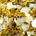 Anderson's Gold Metallic Floral Sheeting,15 Ft. Parade Float Decoration for Trailers, Parties, Weddings, Proms, Photo Backdrops & Events – Shiny Fringe Garland for Indoor/Outdoor Use