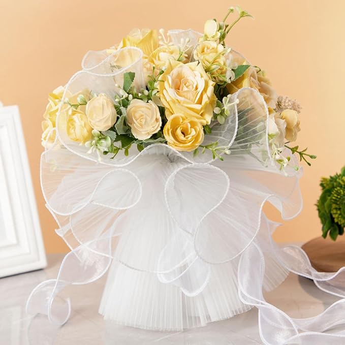 Ochine Bride & Bridesmaid Bouquets for Wedding, Silk Hand Holding Flower Bouquet for Valentines Day Decor, Party Supplies and Home Decor