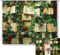 10x8FT Book Flowers Photo Backdrop Vintage Books Page Red Rose Flowers Weeding Background for Birthday Wedding Party Portrait Decoration Supplies Photo Booth Props KUBDJ1002