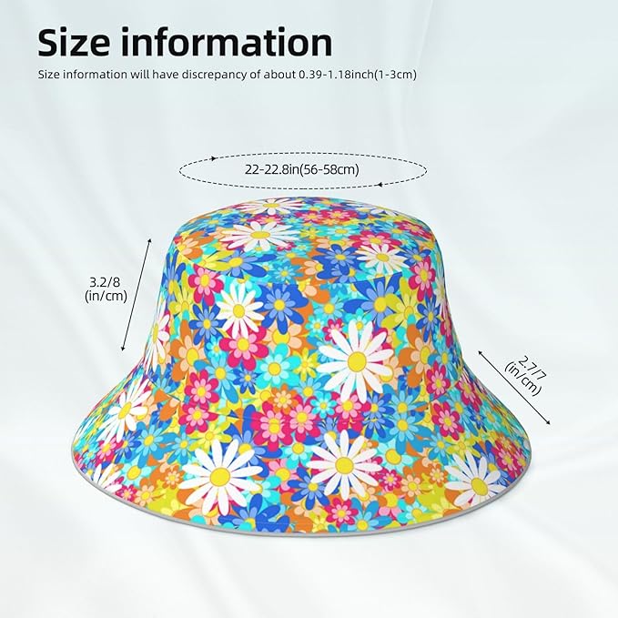 Bucket Hat for Women and Men Fashion Sun Cap Packable Outdoor Fisherman Hat