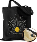 Aesthetic Canvas Tote Bag with Inner Pocket for Women, Cloth Cotton Totes Bag with Pattern for Shopping, Gym