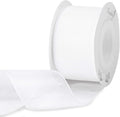Humphrey's Craft 1-1/2 Inch White Shimmer Sheer Organza Ribbon - 25 Yards White Crafts Gift Wrapping Wedding Bouquet Baby Shower Decoration Christmas Tree Wreaths.