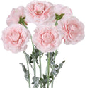 6Pcs Pink Ranunculus Artificial Flowers 19.7’’ Realistic Faux Peonies Silk Fake Flowers for Vase Table Centerpiece Home Wedding Party Garden Decoration(Pink)