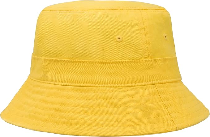 Hot Summer Bucket Hat - Trendy Cotton Sun Hat for Beach, Golf, Fishing - Fun Outdoor Vacation Boonie for Men and Women