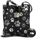 Aesthetic Cotton Tote Bag for Women - Reusable Shoulder Bag with Buckle Fabric Bag for Gym, Travel, Work