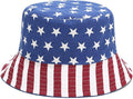 Mashiaoyi Unisex Print Double-Side-Wear Reversible Bucket Hat
