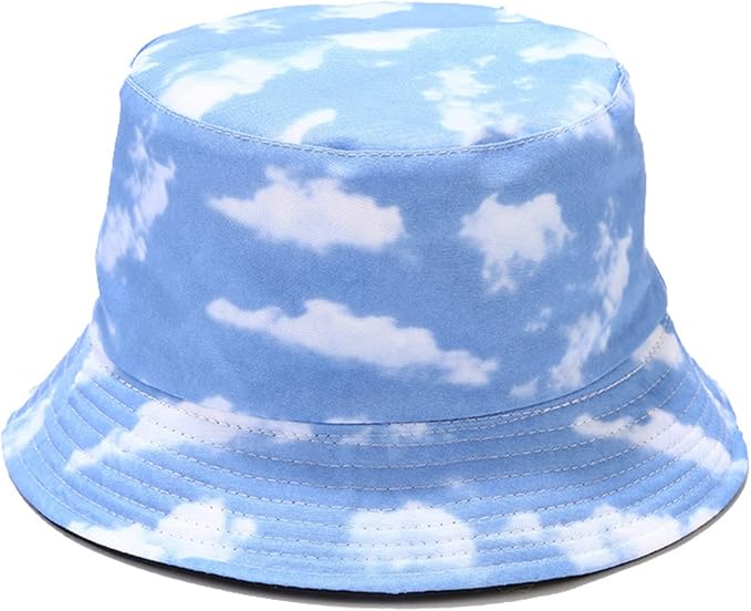 Mashiaoyi Unisex Print Double-Side-Wear Reversible Bucket Hat