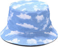 Mashiaoyi Unisex Print Double-Side-Wear Reversible Bucket Hat
