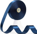 60 Yards Navy Blue Satin Ribbon 7/8 Inch, Solid Dark Blue Polyester Fabric Ribbon for Gift Wrapping, Crafts, Flower Bouquet, Wedding, Festival, Christmas, Halloween