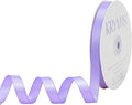 Lilac Satin Ribbon, 1/2 Inch X 50 Yards, Premium Polyester, Wedding & Special Occasions, Purple
