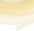 Mesh Tube Ribbon 25 Yards, 8mm Elastic Fabric Ribbons Mesh Tubing for Crafts/Gift Wrapping/Flower Bouquets/Wedding/Birthday/Holiday/Wreaths Christmas/Decoration[Cream Yellow]